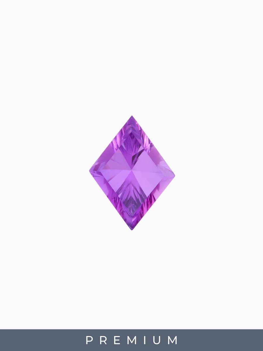 0.88CT Designer Purple Lab - Grown Sapphire Kite SKU DSAL - KITE - 03 - HIDDENSPACE