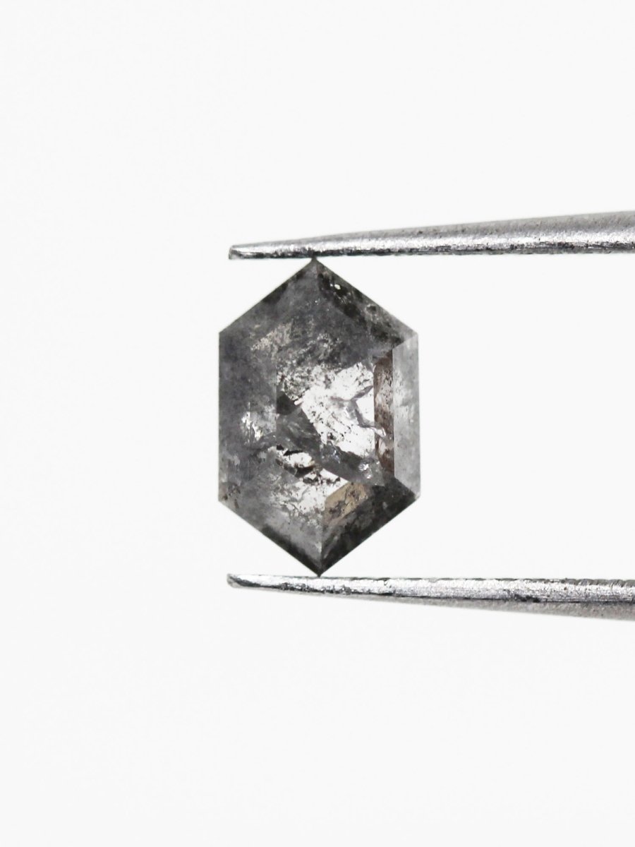 1.01CT Salt and Pepper Hexagon Inventory SKU SPHEX-18