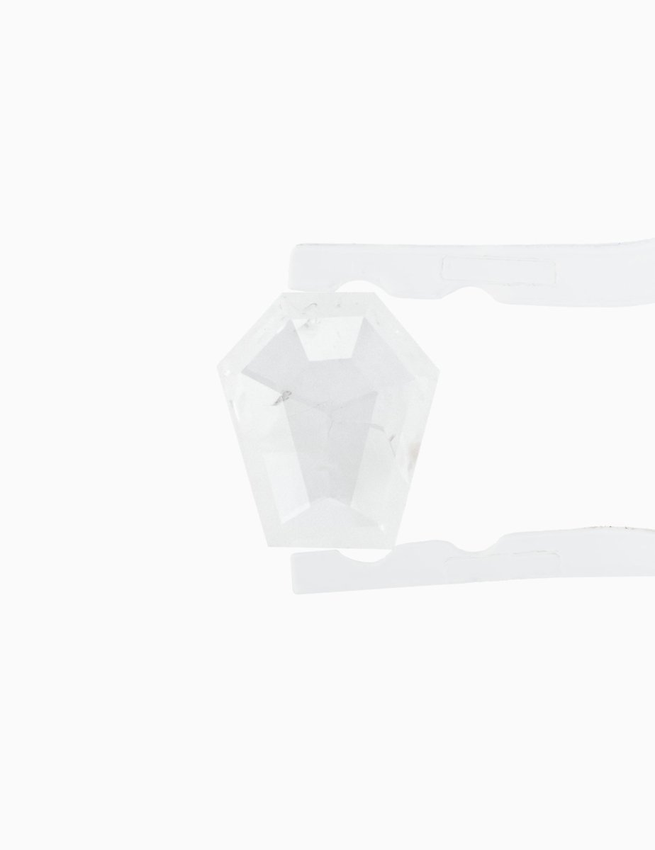 1.25CT Misty White Salt and Pepper Shield Inventory SKU SPSHLD - 02 - HIDDENSPACE