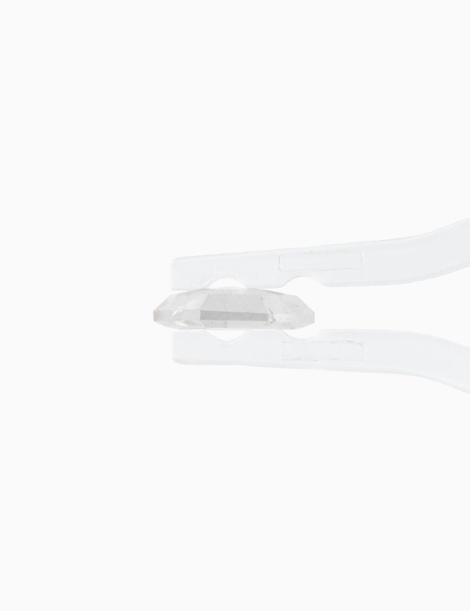 1.25CT Misty White Salt and Pepper Shield Inventory SKU SPSHLD - 02 - HIDDENSPACE
