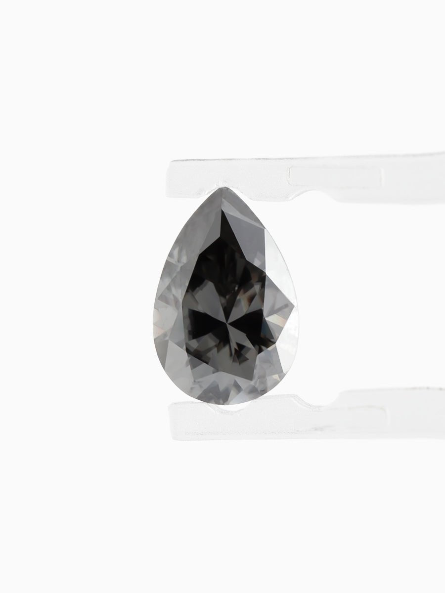 1.28 CT Black Moissanite Pear Inventory SKU MSPEAR - K - 02 - HIDDENSPACE