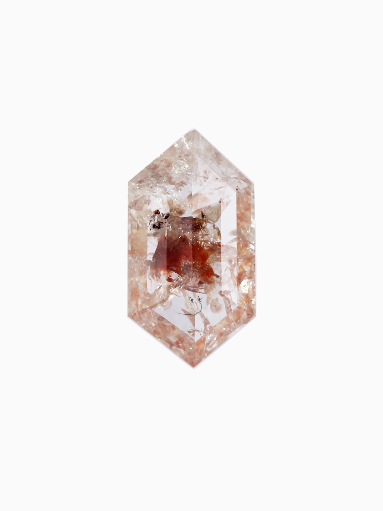 1.28CT Rustic Salt and Pepper Hexagon Inventory SKU SPHEXN-14 - HIDDENSPACE