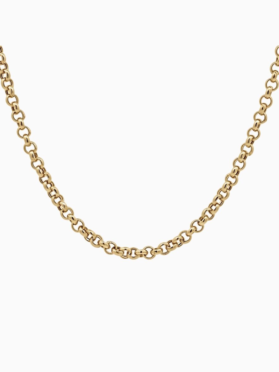 14K Gold 2.5mm Lite Rolo Chain - HIDDENSPACE
