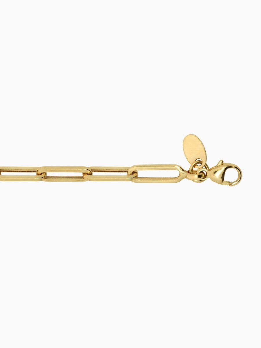 14K Lariat Paperclip Y - Necklace - HIDDENSPACE