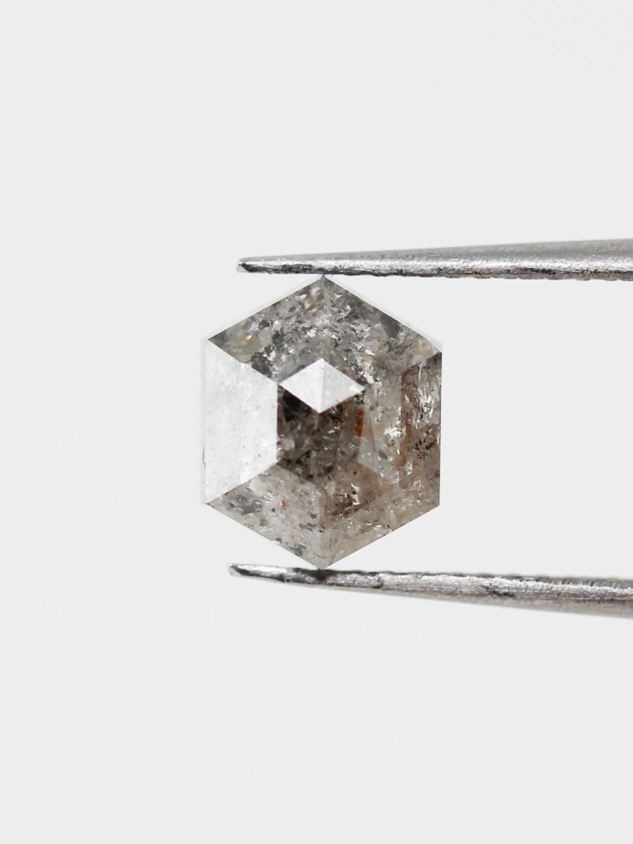 Inventaire hexagonal sel et poivre 2,22 ct SKU SPHEXU-06