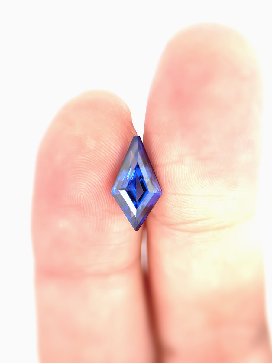 2.53CT Lab - Grown Blue Sapphire Kite Inventory SKU SAKITEL - 04 - HIDDENSPACE