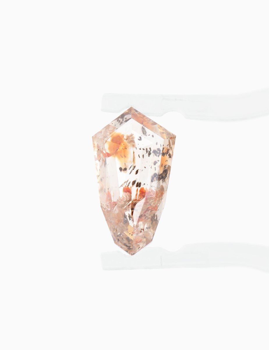 2.65CT Rustic Salt and Pepper Shield Inventory SKU SPSHLD - 01 - HIDDENSPACE