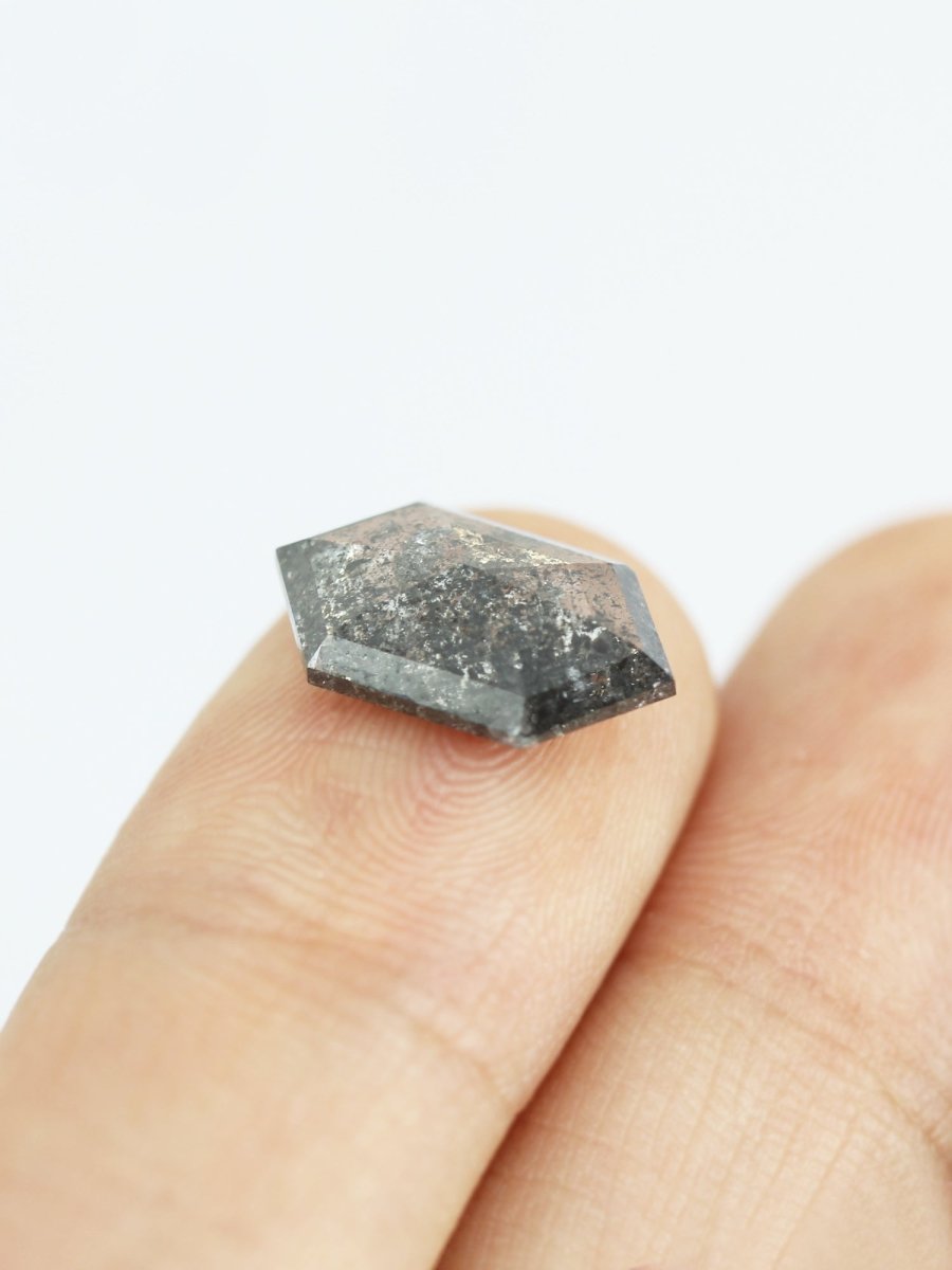 2.88CT Premium Salt and Pepper Hexagon Inventory SKU SPHEX-104