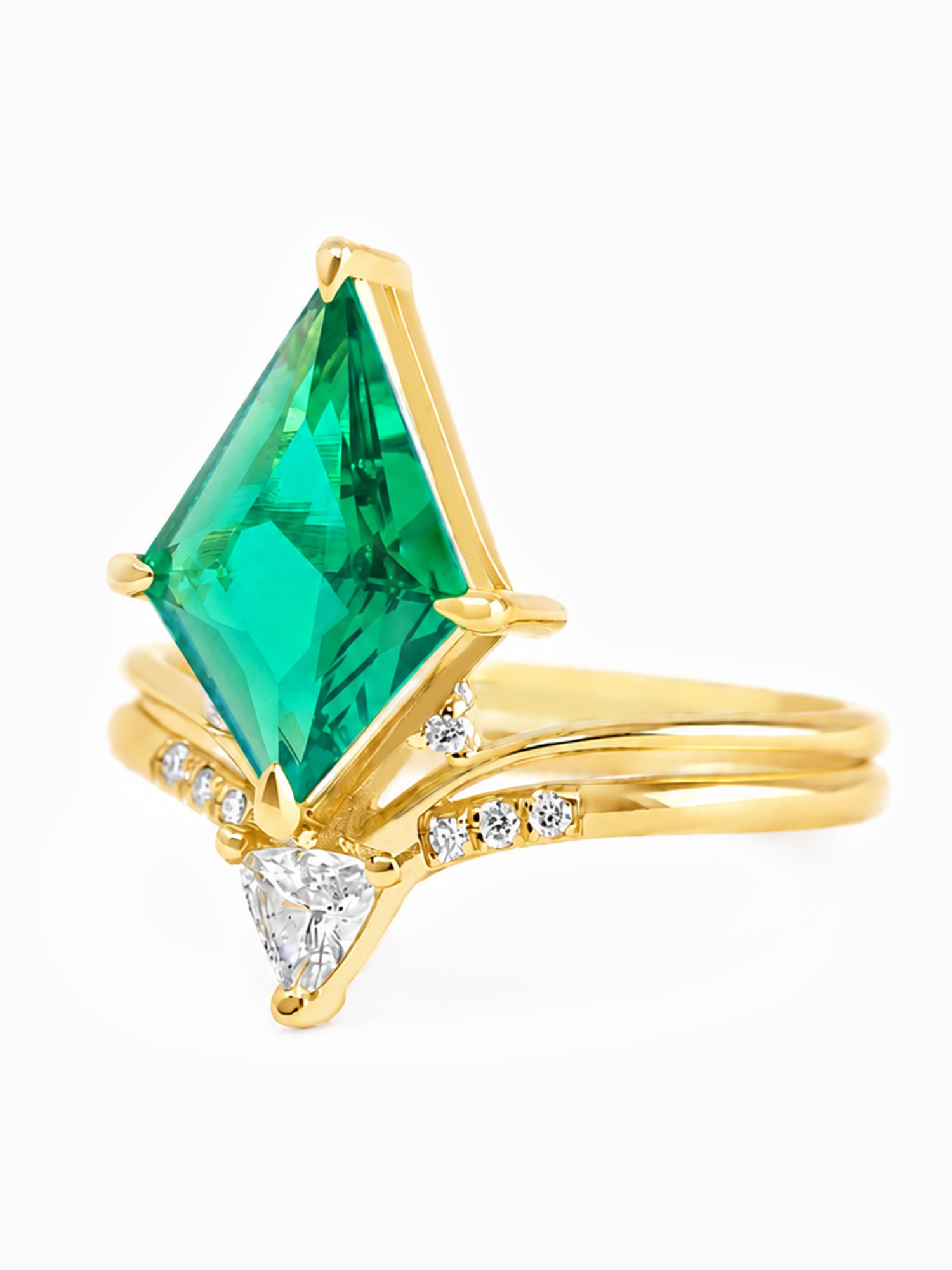 Kite Wedding ring engagement ring fine jewelry art deco unique ring