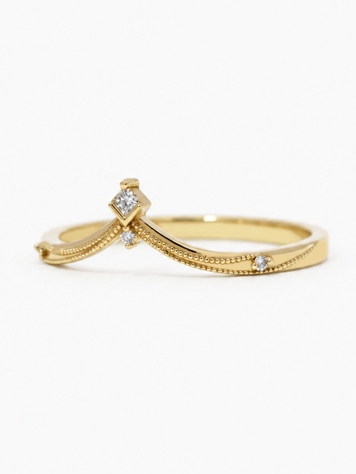 Unique matching band stacking ring wedding band women's unique modern art deco wedding ring