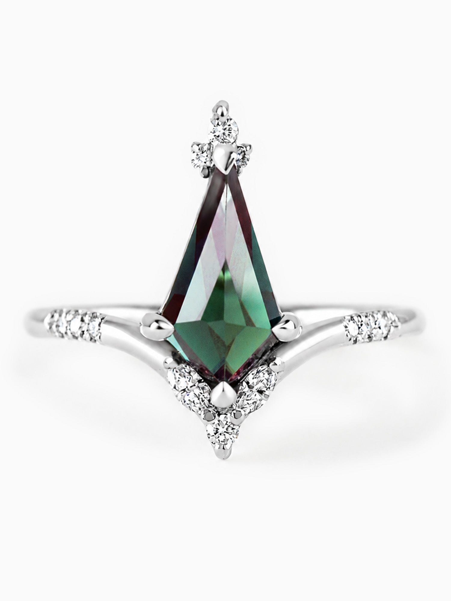 Kite Alexandrite Engagement ring wedding ring diamond fine jewelry