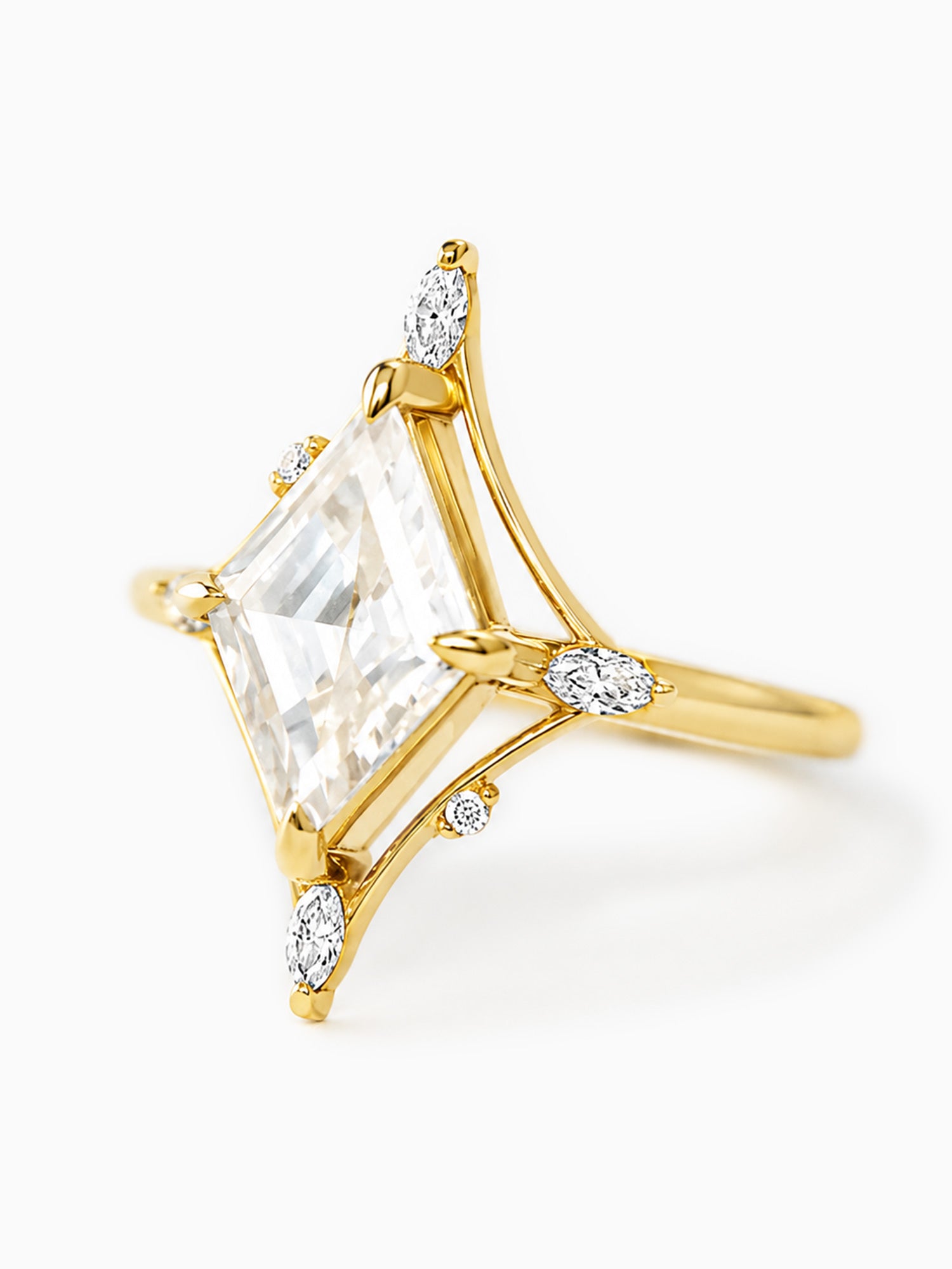 Kite moissanite engagement ring fine jewelry diamond wedding ring