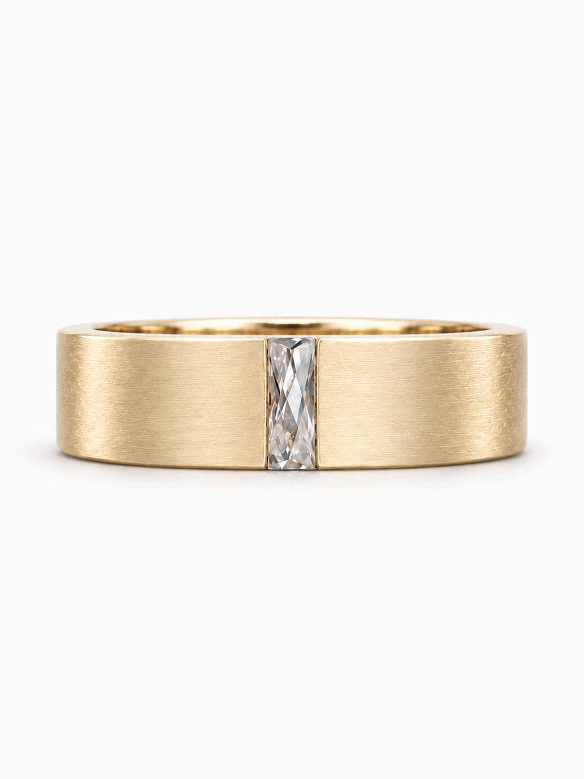 14k yellow french baguette diamond fine jewelry wedding band