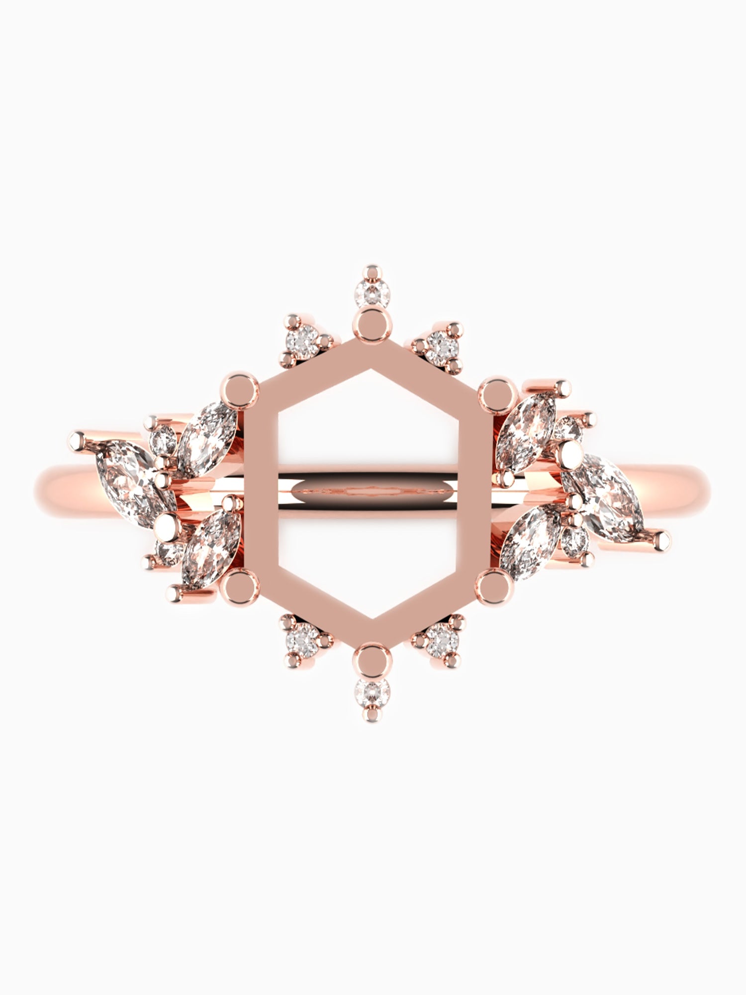 Engagement ring wedding diamond fine jewelry art deco ring