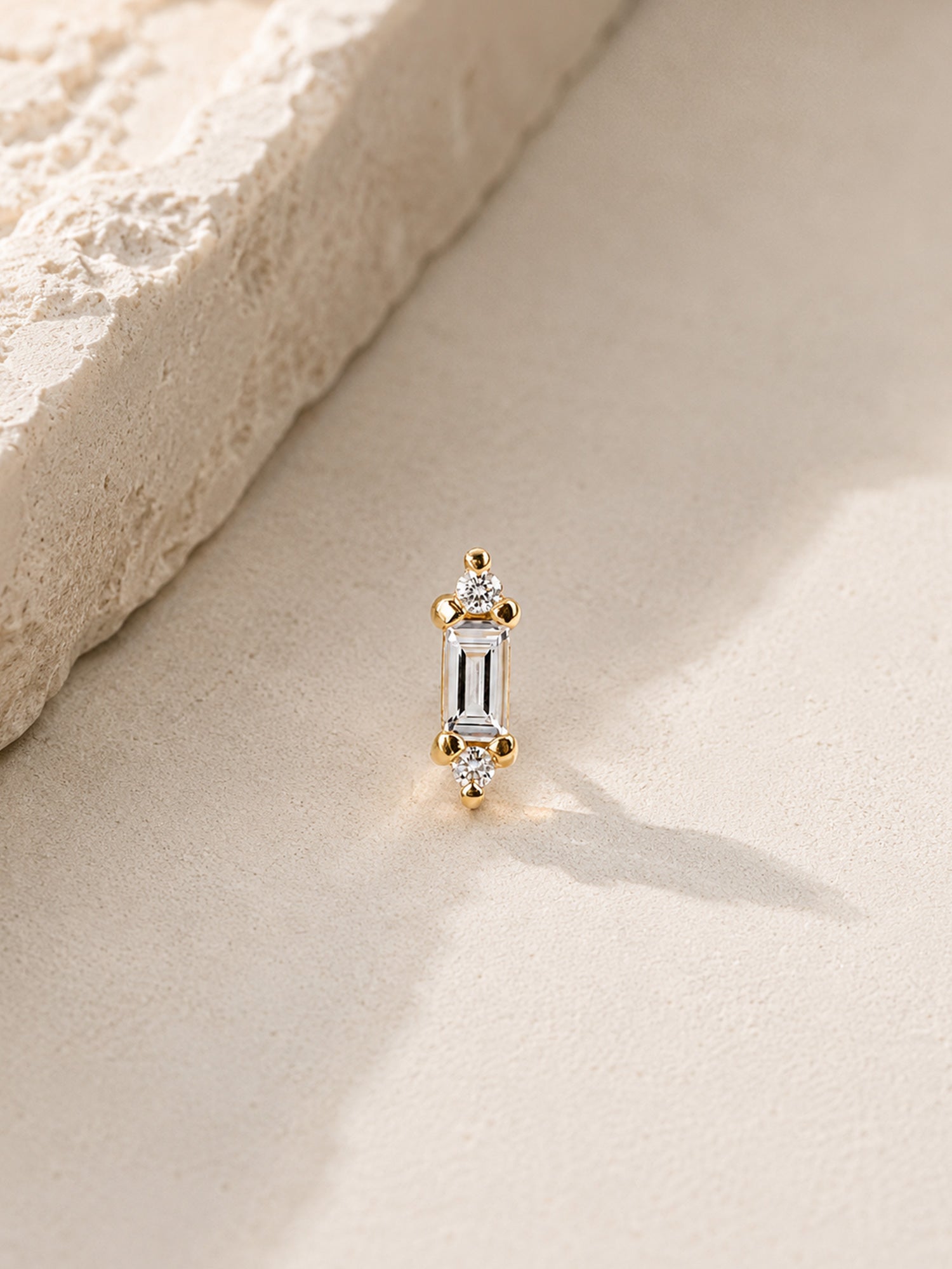 Diamond fine jewelry stud unique simple earring