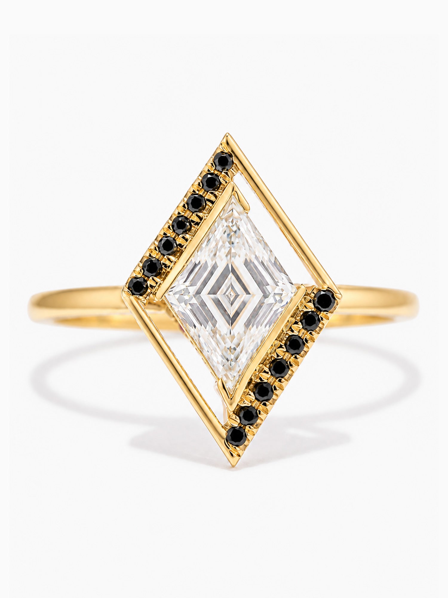White diamond engagement ring fine jewelry onyx wedding ring ruby statement ring unique art deco ring