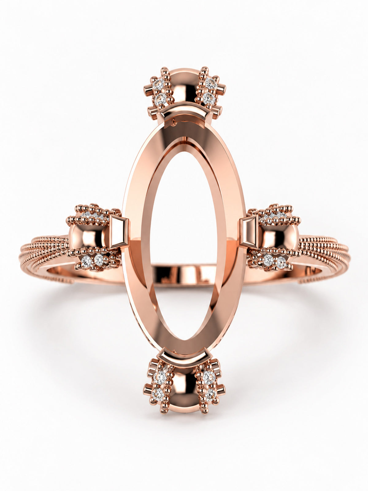 Oval Diamond engagement ring diamond wedding ring unique modern alternative wedding ring 14k rose gold fine jewelry bridal jewelry