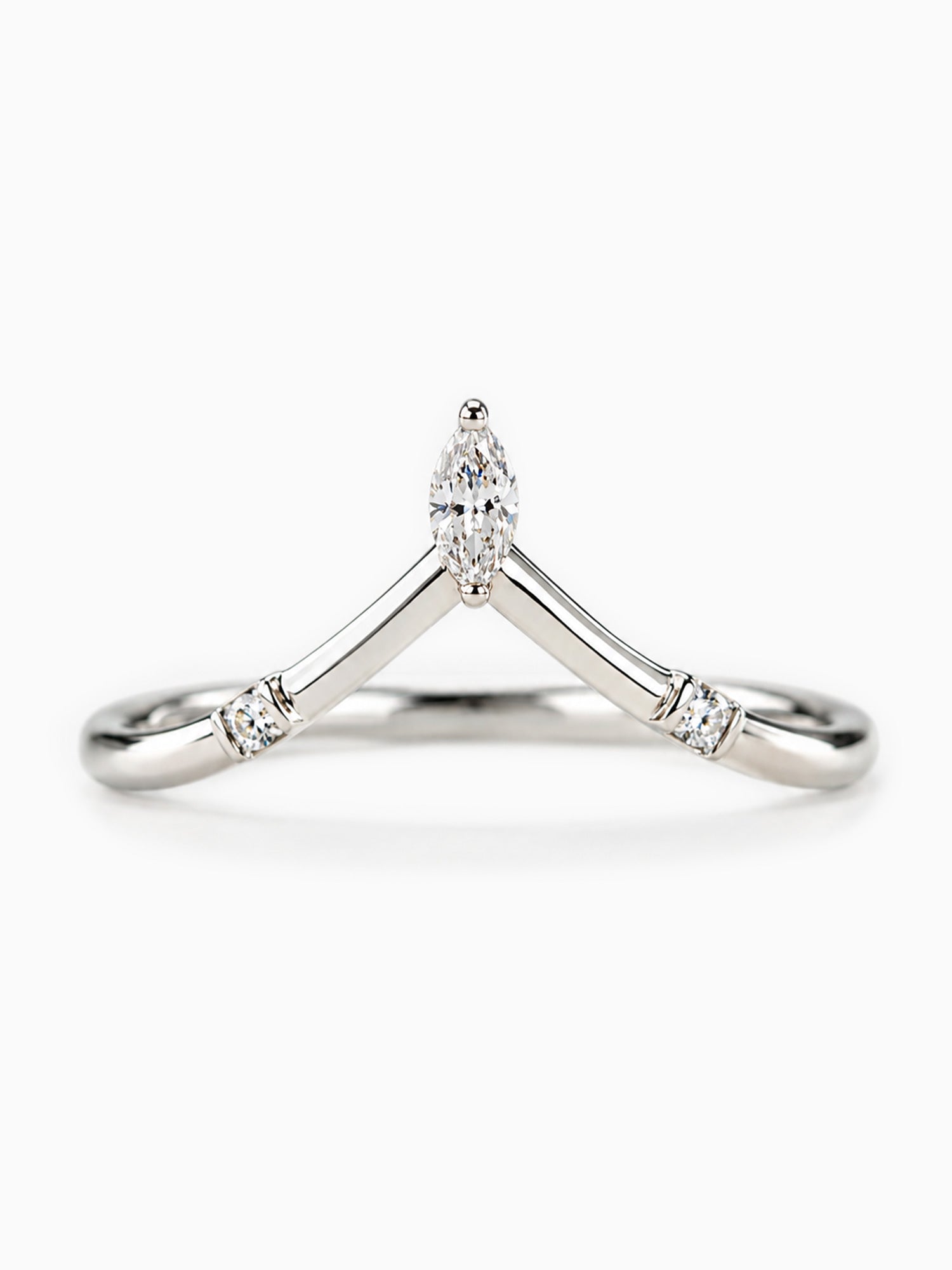 Diamond wedding ring Matching band unique simple wedding band
