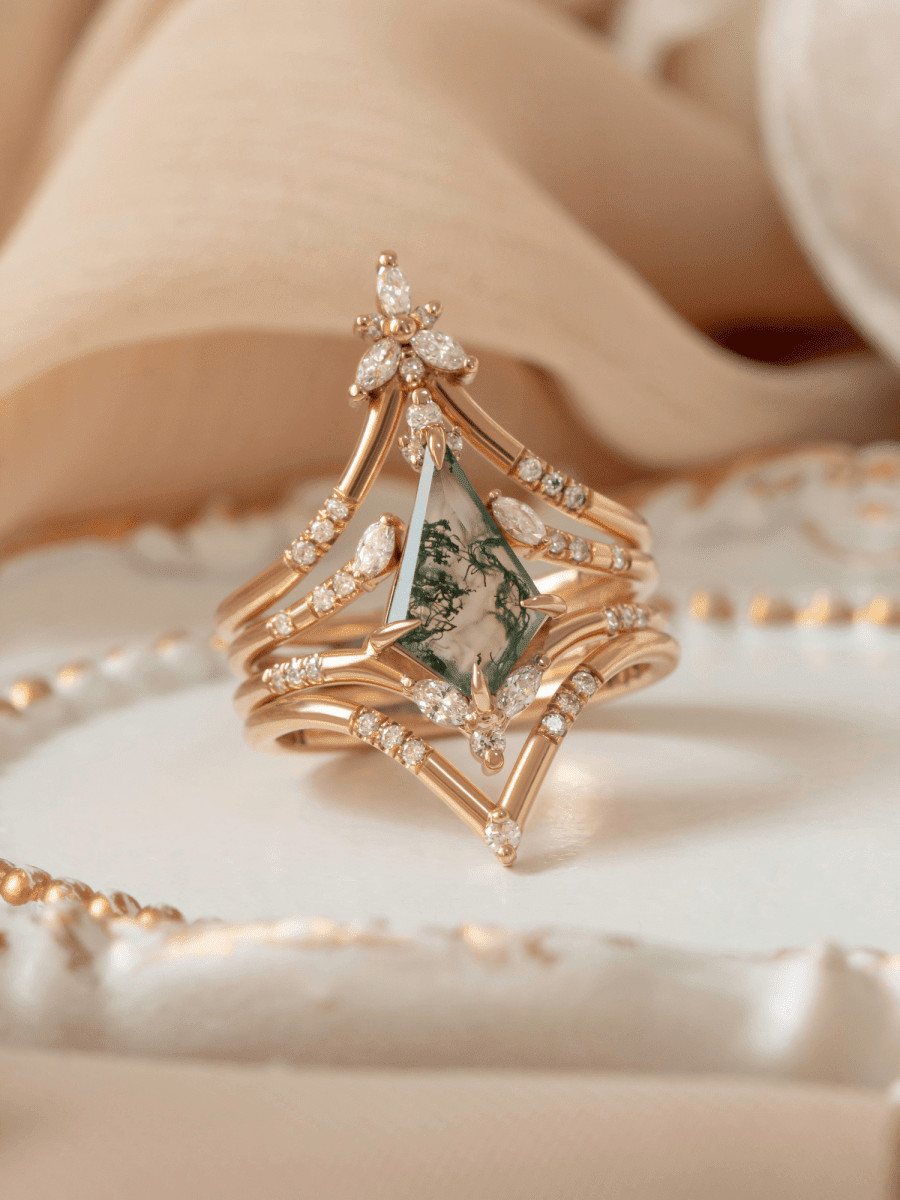 Callie Ring (Moss Agate) - HIDDENSPACE