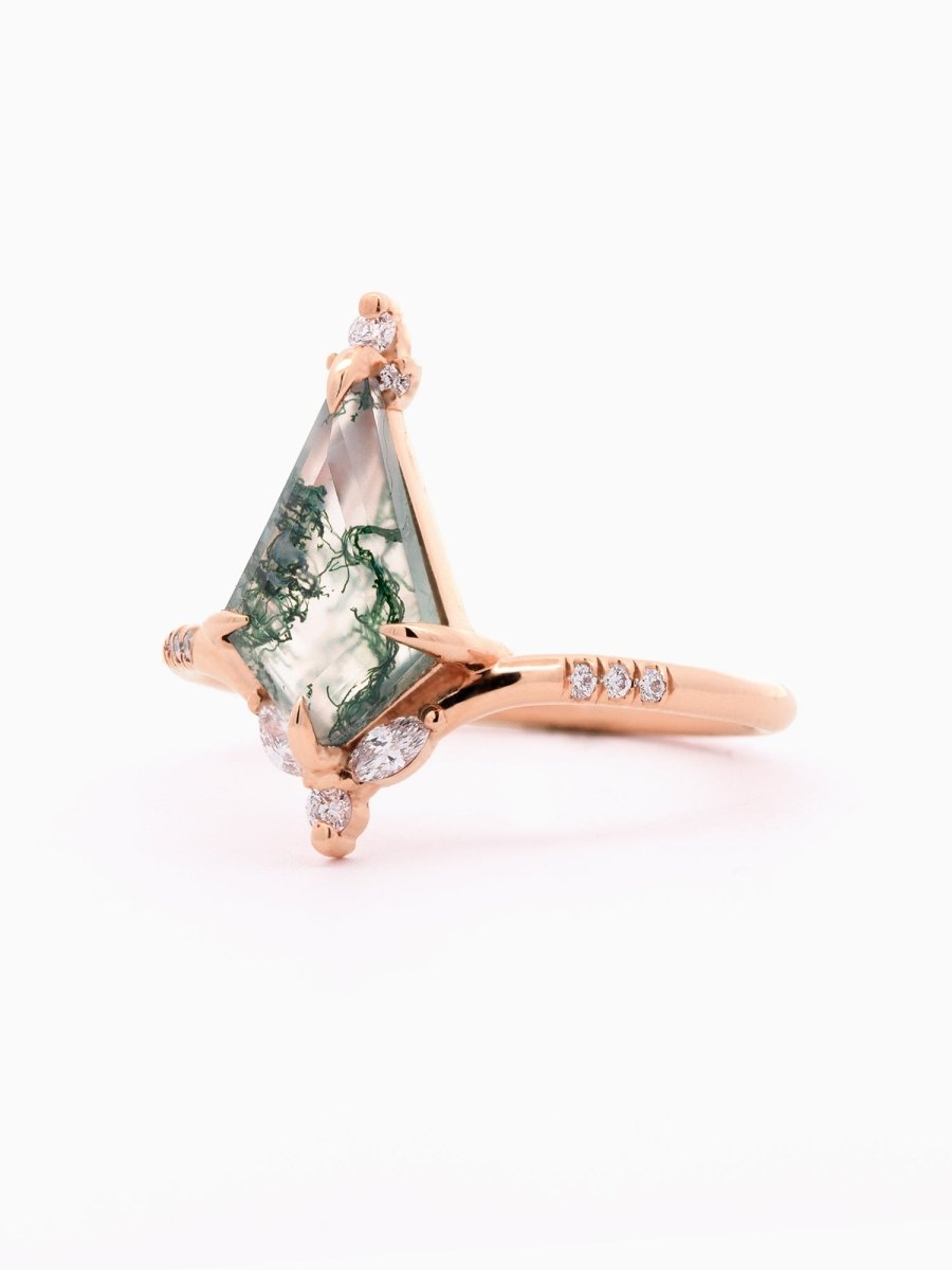 Callie Ring (Moss Agate) - HIDDENSPACE