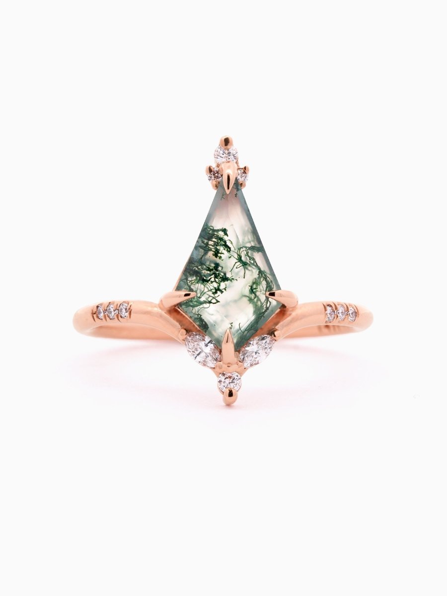 Callie Ring (Moss Agate) - HIDDENSPACE