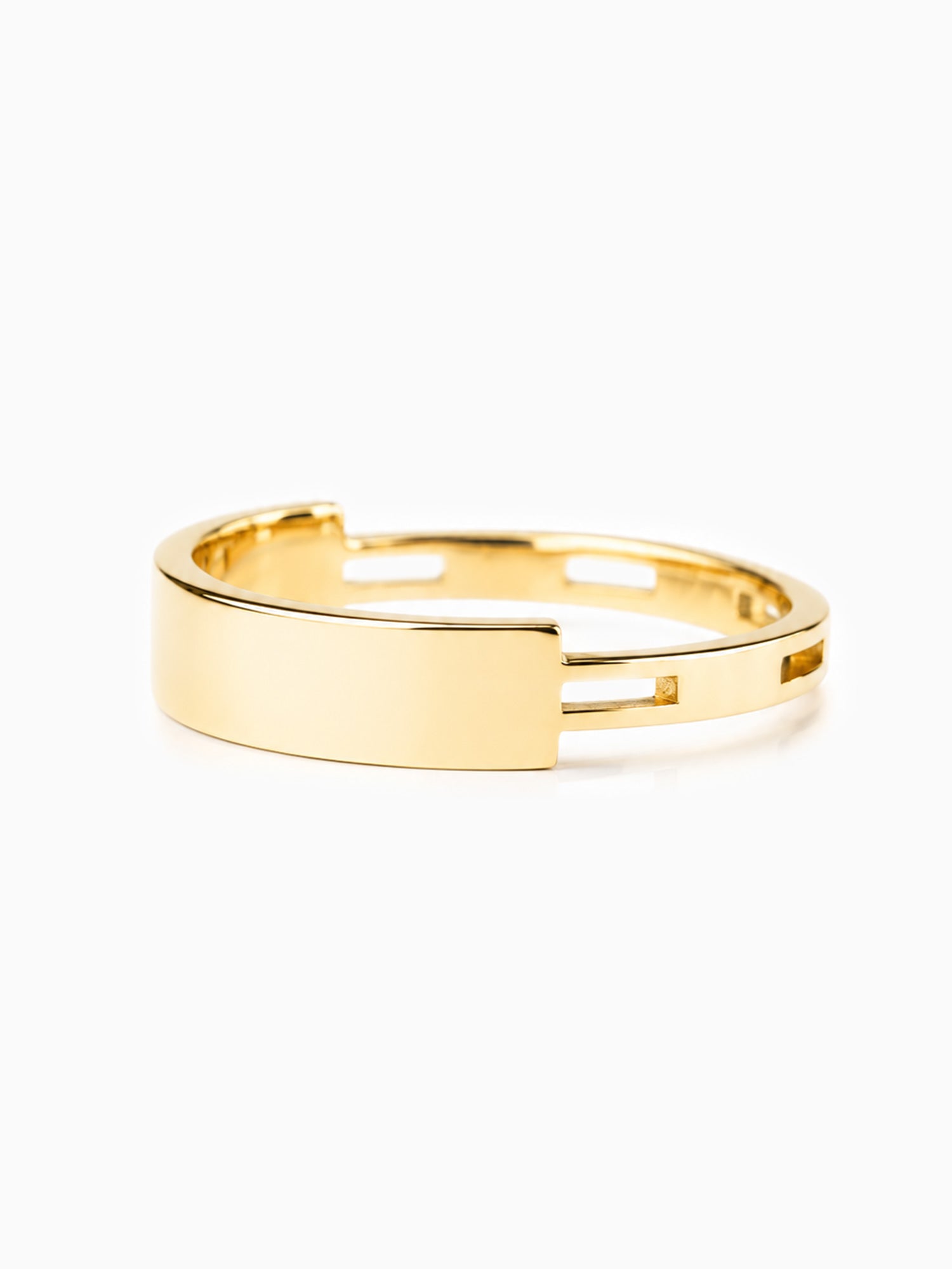 14K Yellow gold fine jewelry wedding band