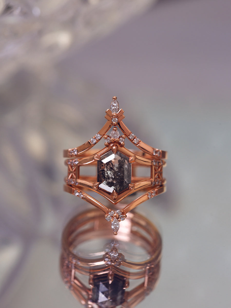 Hexagon Tiara Ring