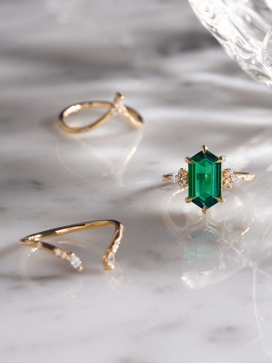 Lillie Ring (Emerald)