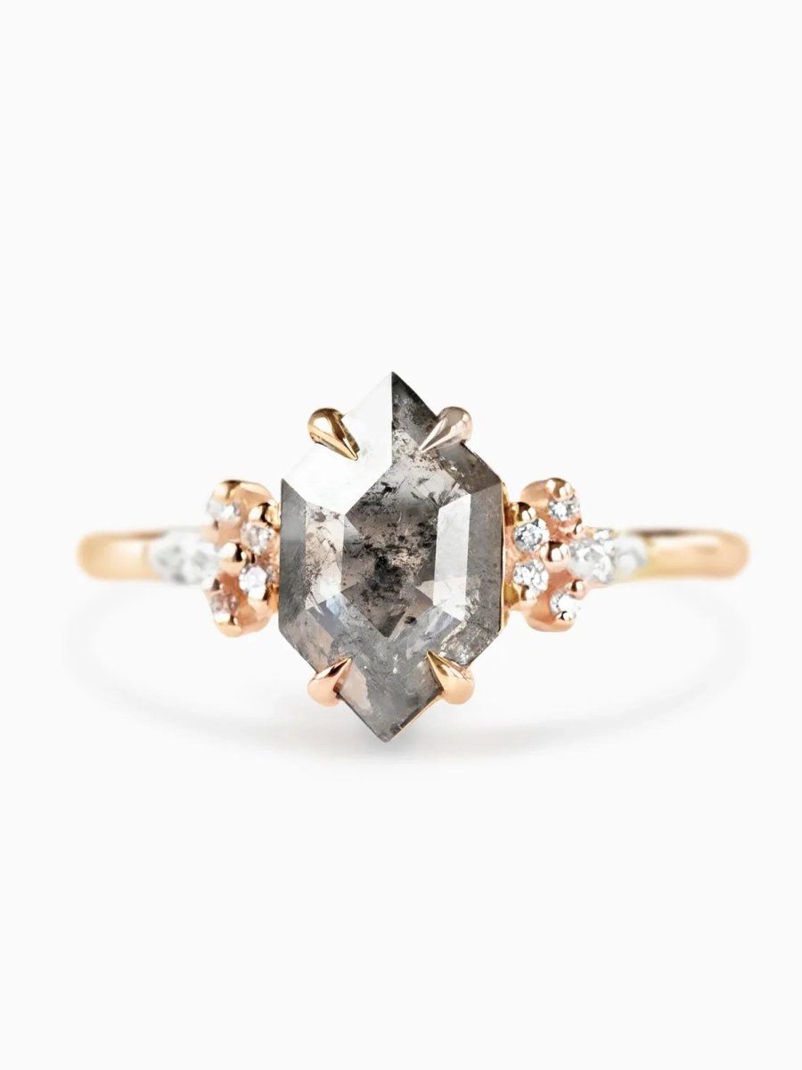 lilie & white jewelry Lillie Ring – Elegant Art deco Handmade Jewelry