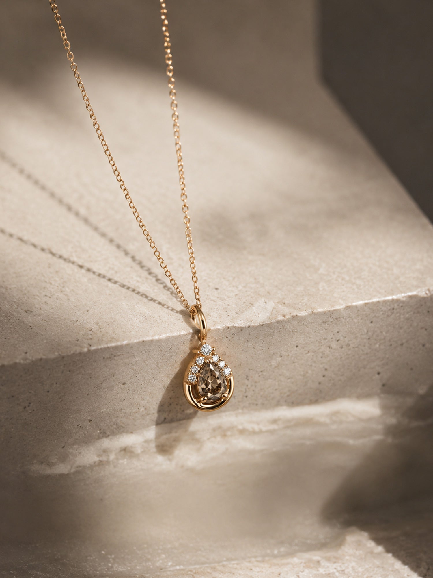 rose cut diamond necklace rose gold fine jewelry daily jewelry