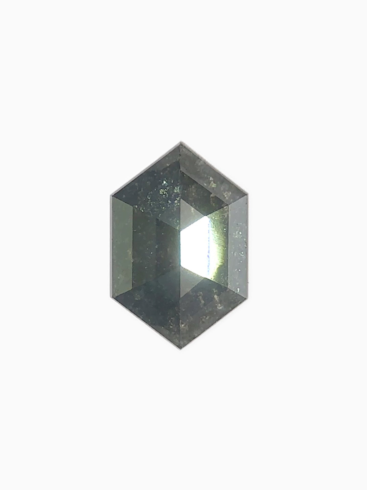 1.13CT Salt and Pepper Hexagon Inventory SKU SPHEX-02