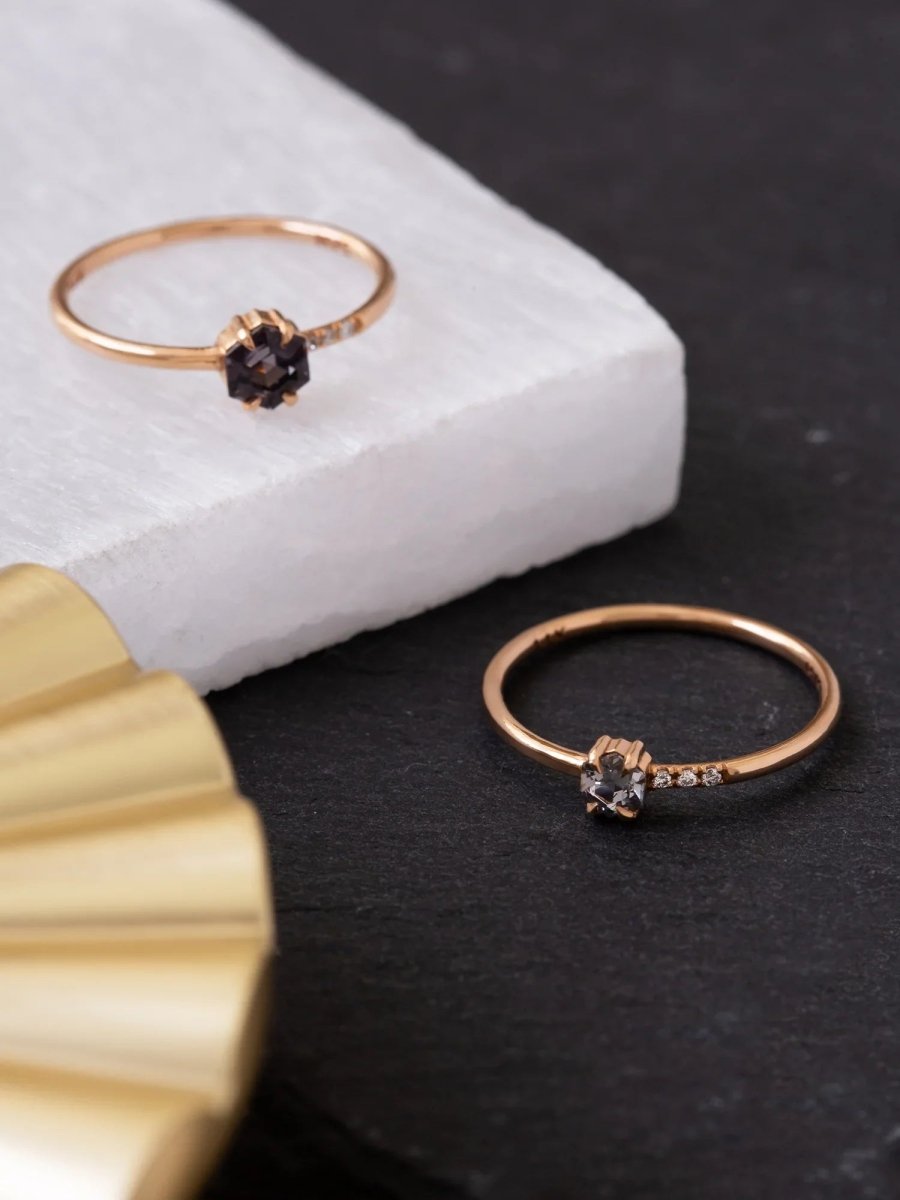 Spinel Hexagon Ring Petite