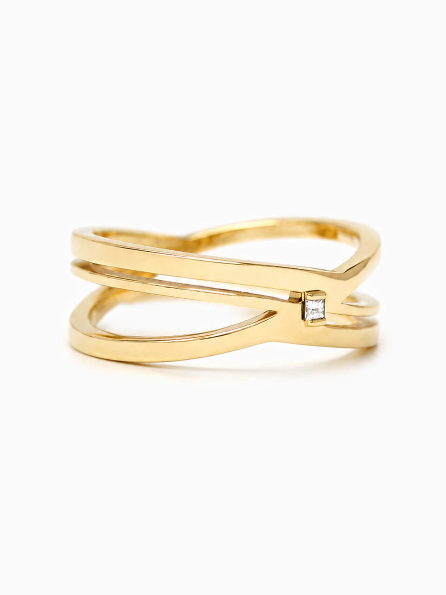 unique art deco fine jewelry daily ring 14k yellow gold wedding band