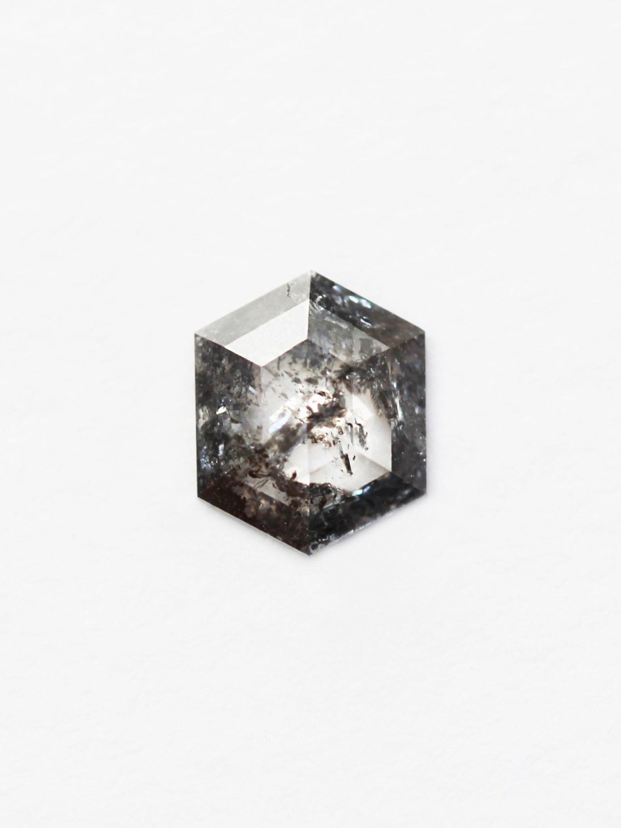 Inventaire hexagonal sel et poivre 0,68 ct SKU SPHEX-16