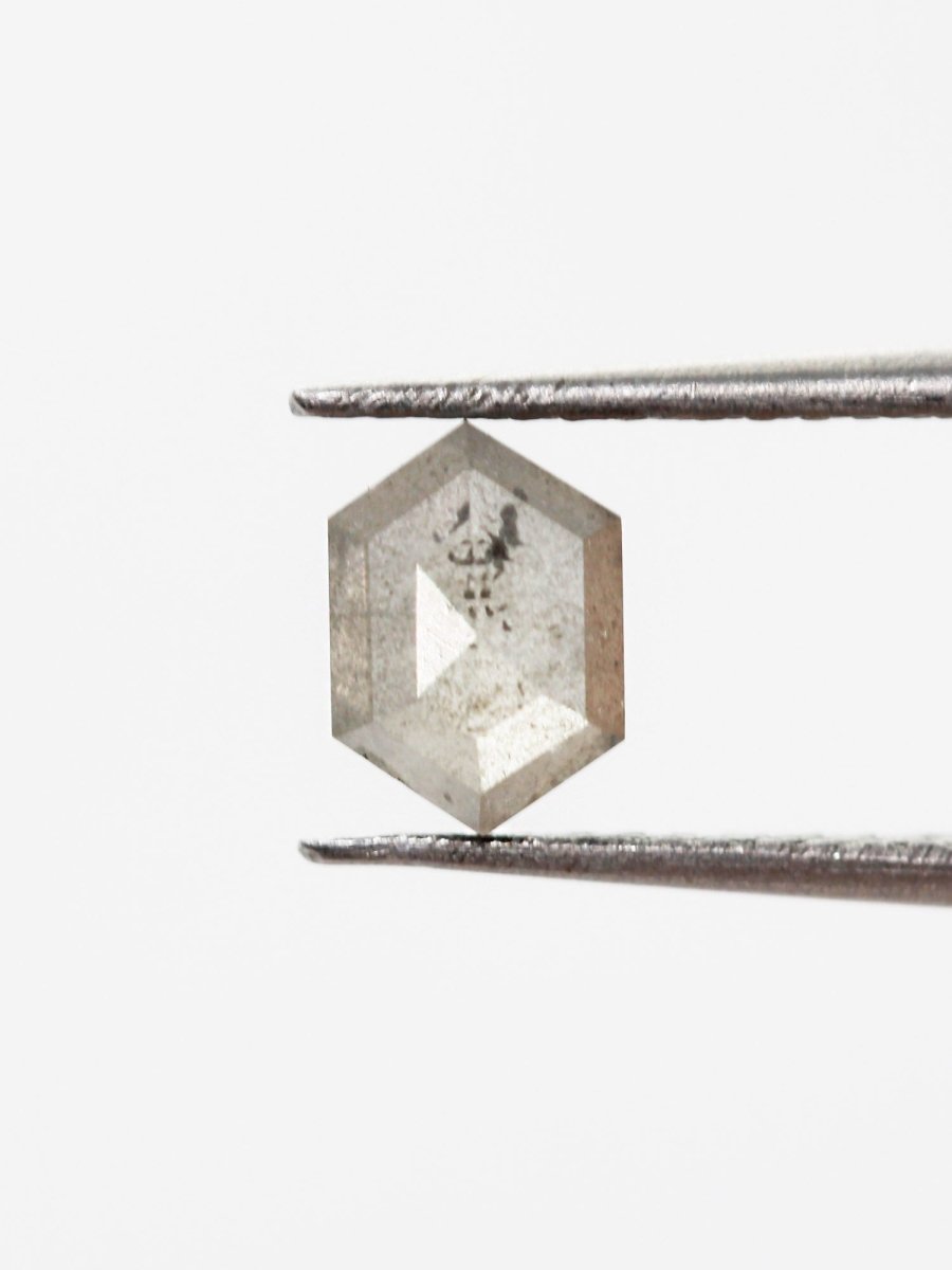 0.93CT Salt and Pepper Hexagon Inventory SKU SPHEX-40