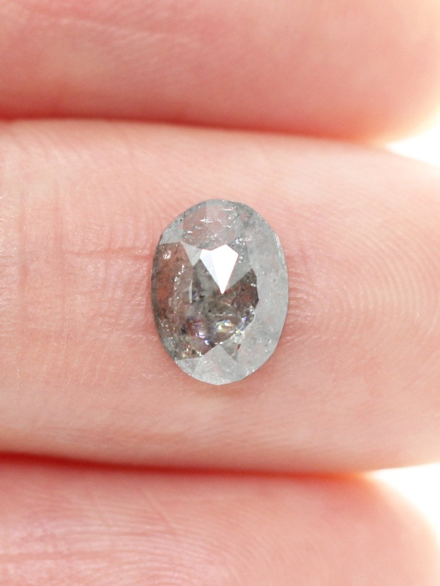 1,00 CT Salz und Pfeffer Oval Inventory SKU SPOVAL-03