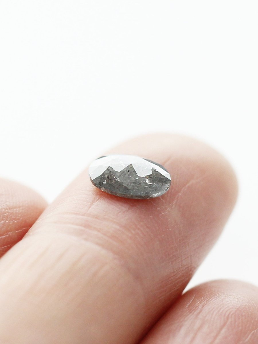 1,00 CT Salz und Pfeffer Oval Inventory SKU SPOVAL-03