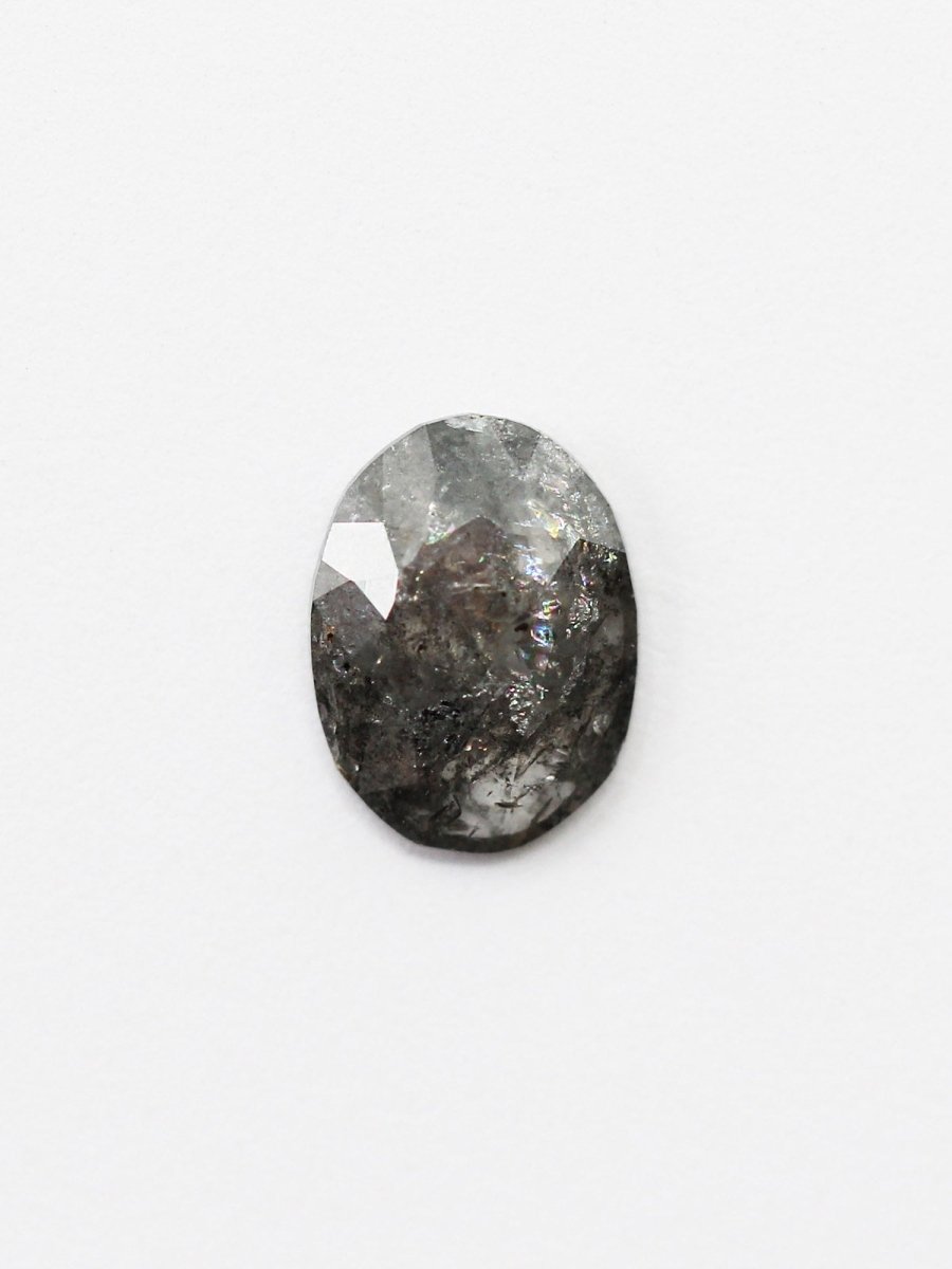 1.00CT Salt and Pepper Oval Inventory SKU SPOVAL-03