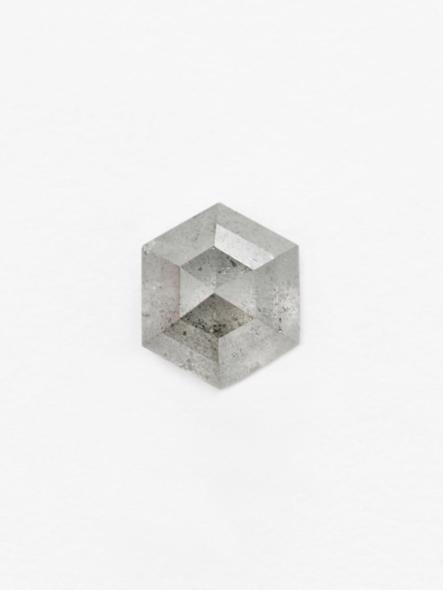 1.07CT Salt and Pepper Hexagon Inventory SKU SPHEX-54
