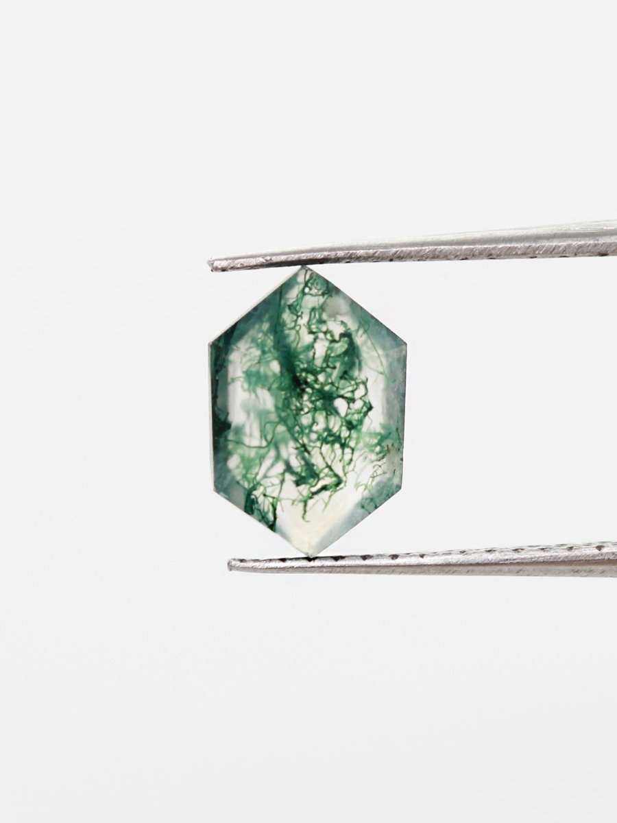 1.27CT Moss Agate Inventory SKU MAHEX-03