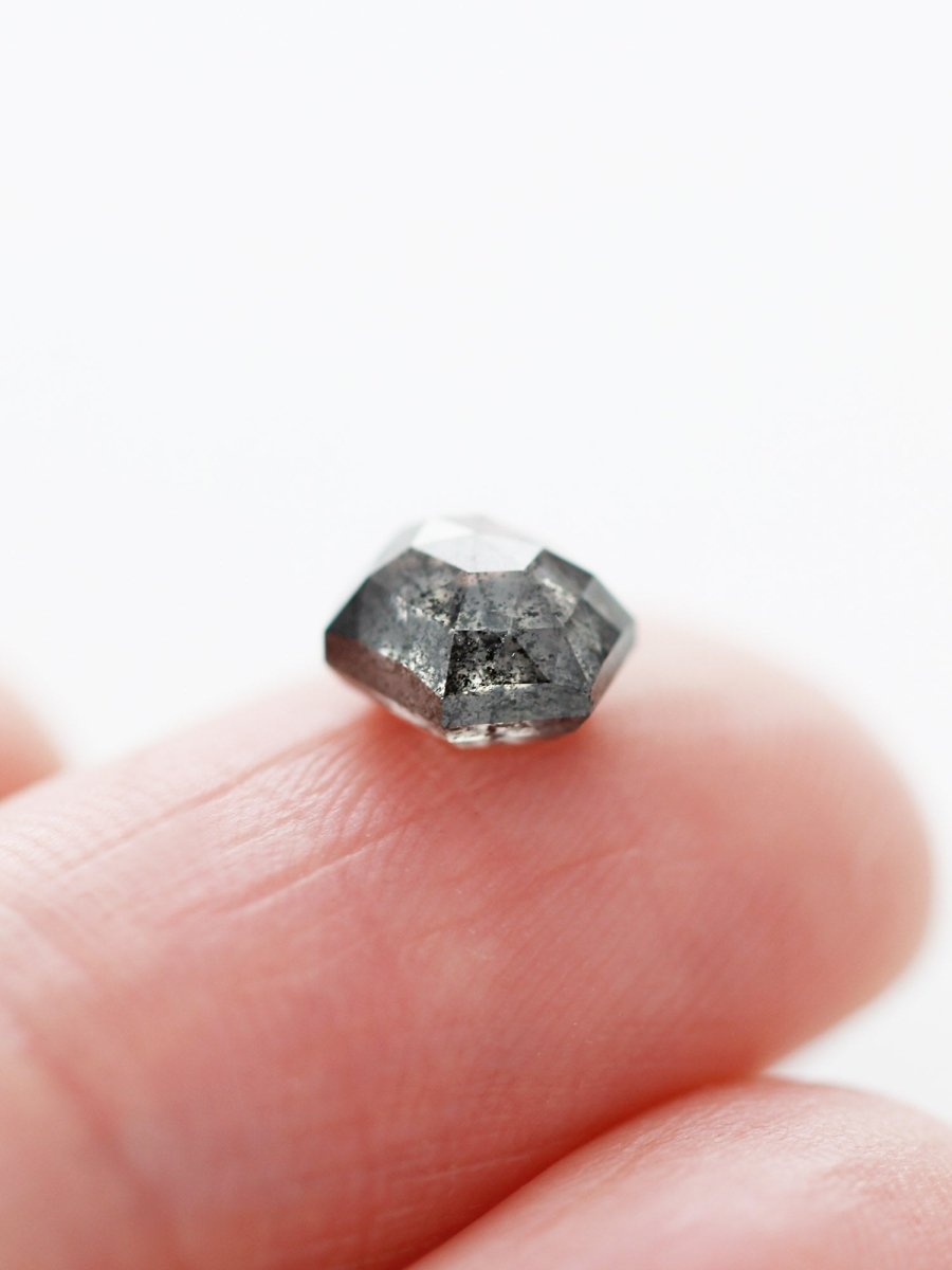 1.70CT Premium Salt and Pepper Hexagon Inventory SKU SPHEX-101