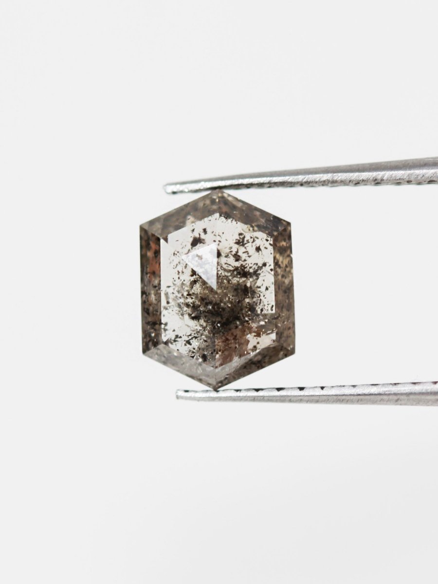 1,90 CT Salz- und Pfeffer-Sechskant-Inventar SKU SPHEX-04