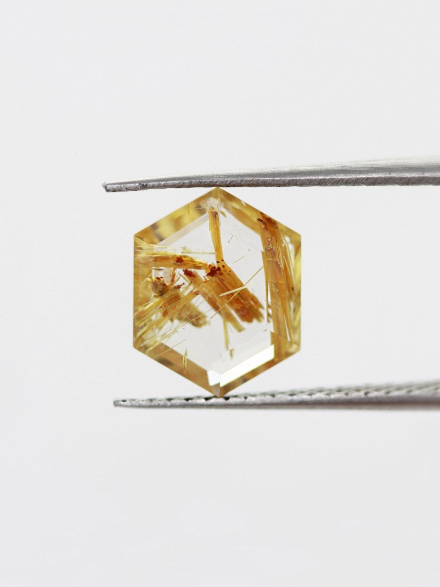 1.94CT Rutilated Quartz Inventory SKU RQHEX-11