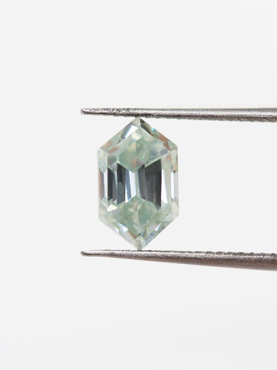1.98CT Light Green Moissanite Inventory SKU MSHEX-04