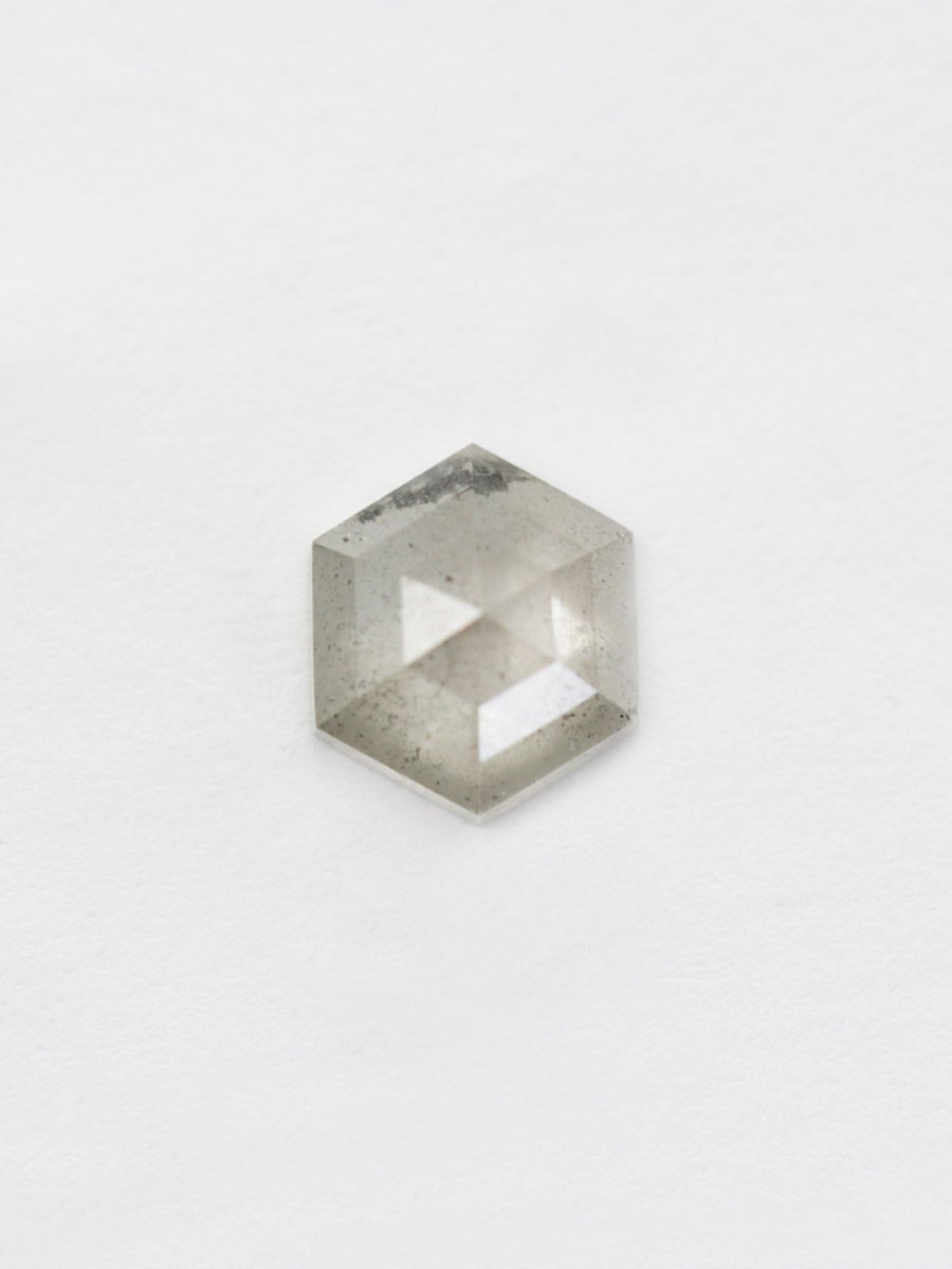 2.03CT Salt and Pepper Hexagon Inventory SKU SPHEX-79