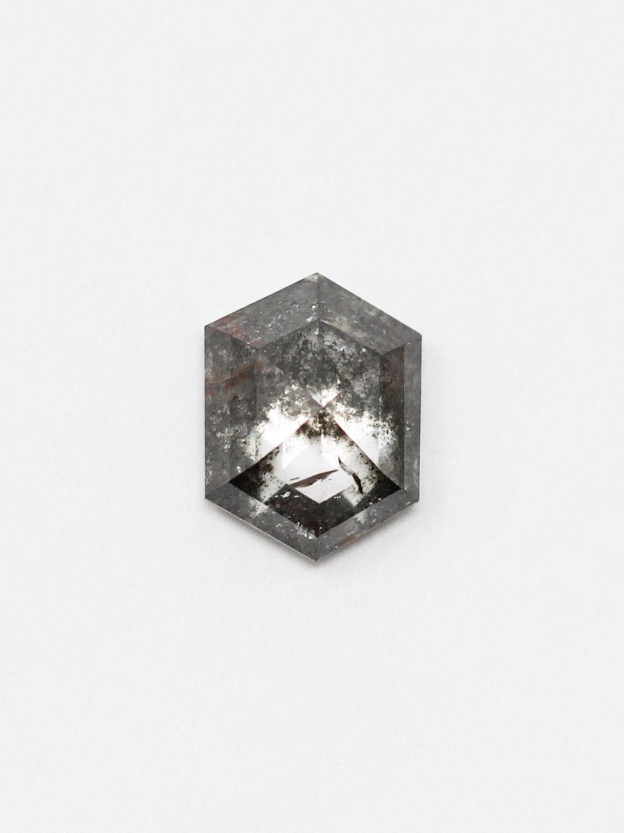 2,04 CT Salz- und Pfeffer-Sechseck-Inventar SKU SPHEX-31