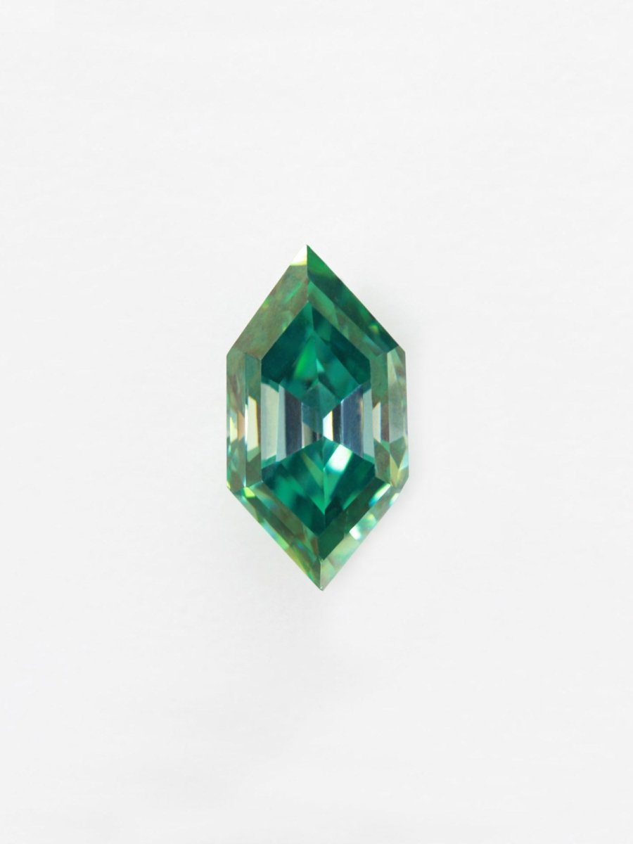 2.94CT Dark Green Moissanite Inventory SKU MSHEX-06