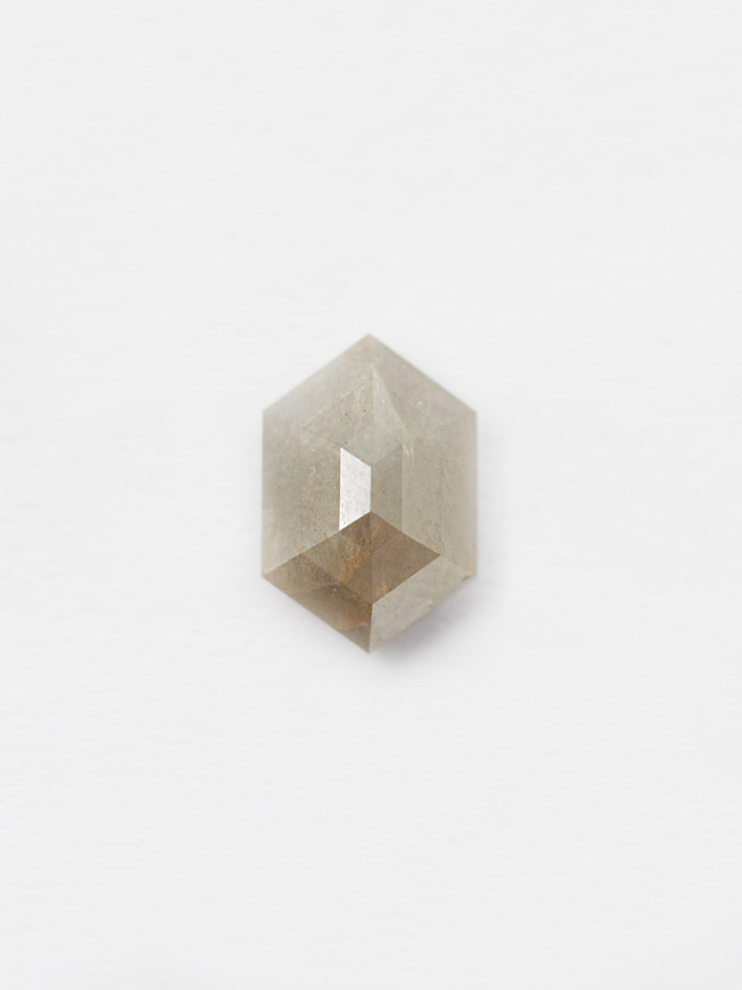 2.26CT Salt and Pepper Hexagon Inventory SKU SPHEXN-69