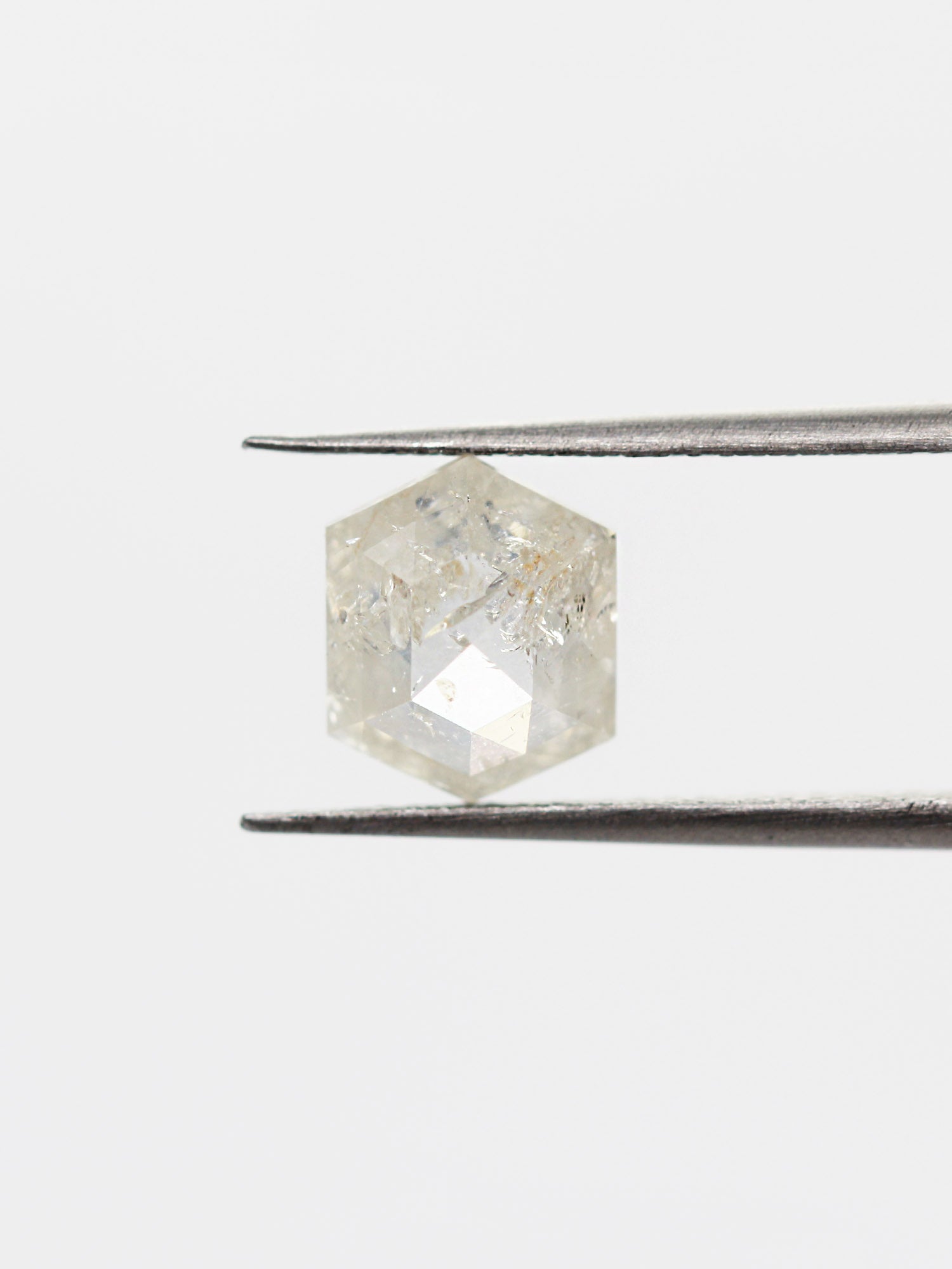 1.69CT Salt and Pepper Hexagon Inventory SKU SPHEXN-84