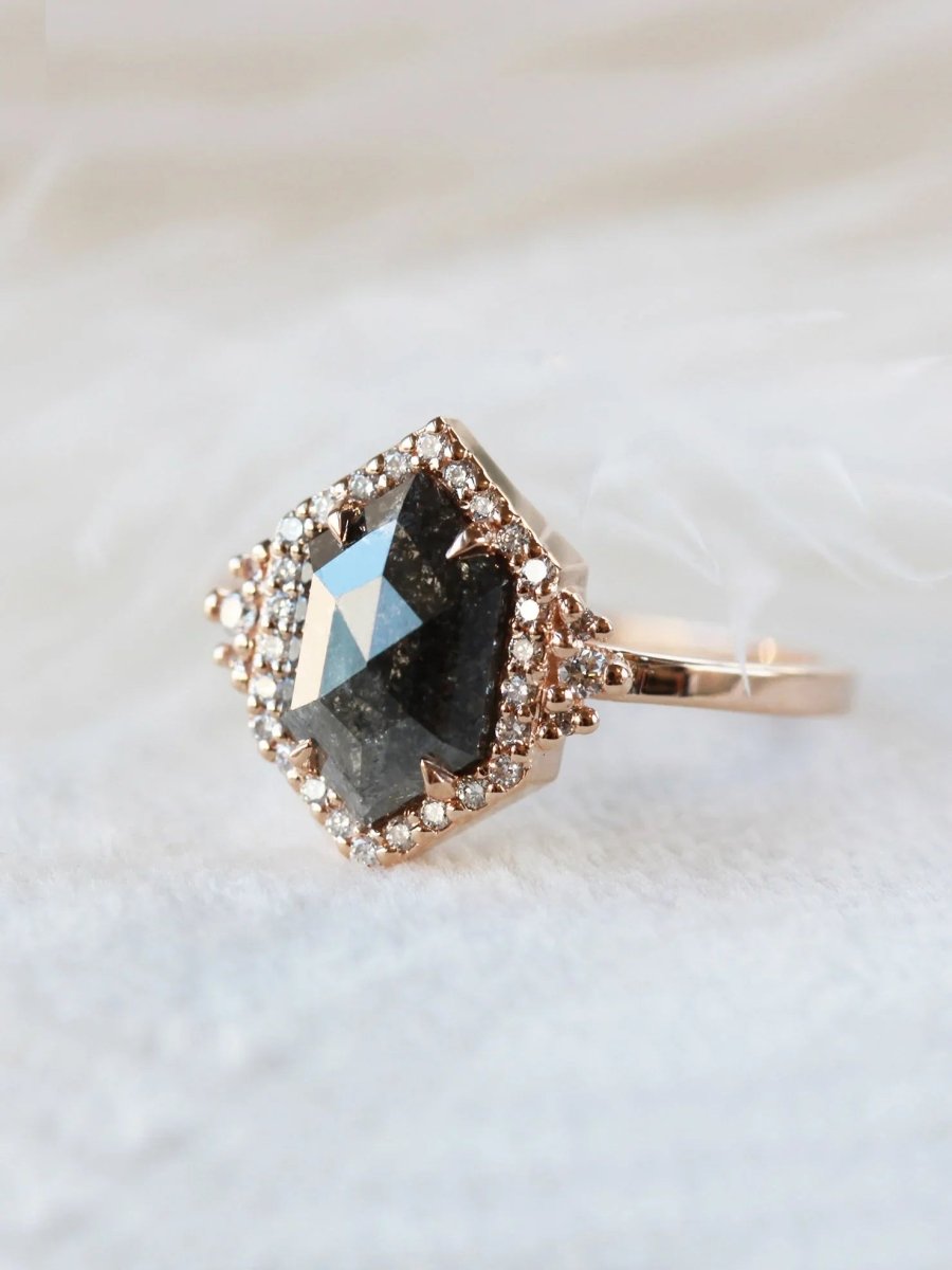 H/S Hexagon Halo Ring